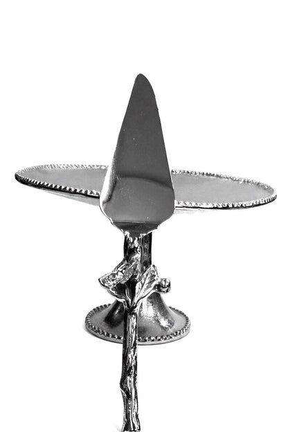 Elegant  Cake Stand with Spatula, Charcuterie Cheese Serving Platter