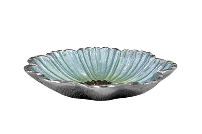 Handcrafted Aluminum Serving Bowl, Modern Table Centerpiece, Decorative Fruit Bowl, Wedding Gift