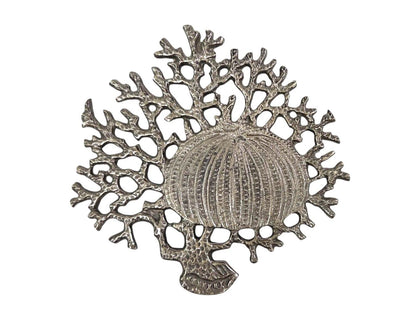 Sea Urchin Trivet, Coastal Kitchen Decor, Ocean Inspired Hot Pot Stand