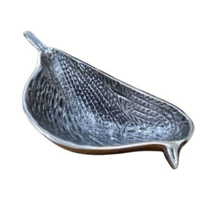 Dove Bird Aluminum Serving Bowl | Decorative Snack Dish, Table Centerpiece