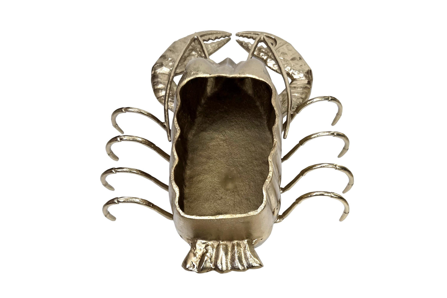 Gold Lobster Wine Bottle Holder, Nautical Bar Decor, Beach House Wine Rack