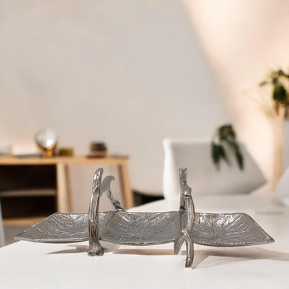 Antler Aluminum 3 Section Serving Tray Woodland