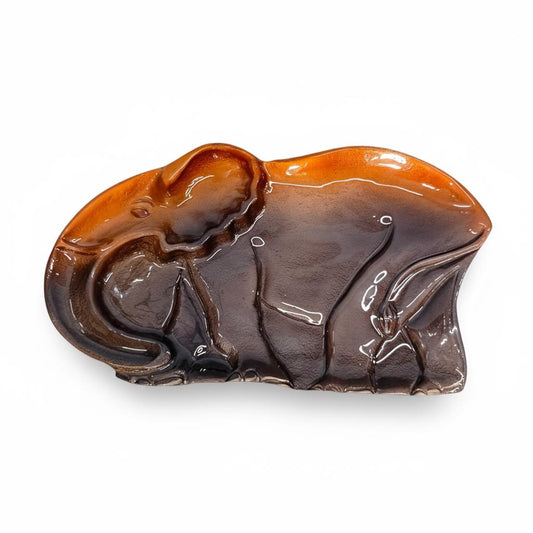 Enamel Elephant Serving Bowl | Cast Aluminum Decorative Platter