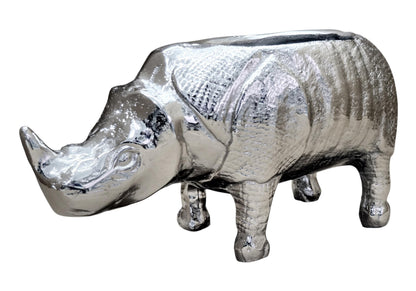 Rhino Wine Holder | Single Bottle Metal Wine Rack | Animal-Themed Décor | Unique Bar & Table Accent Animal Shape Wine Chiller
