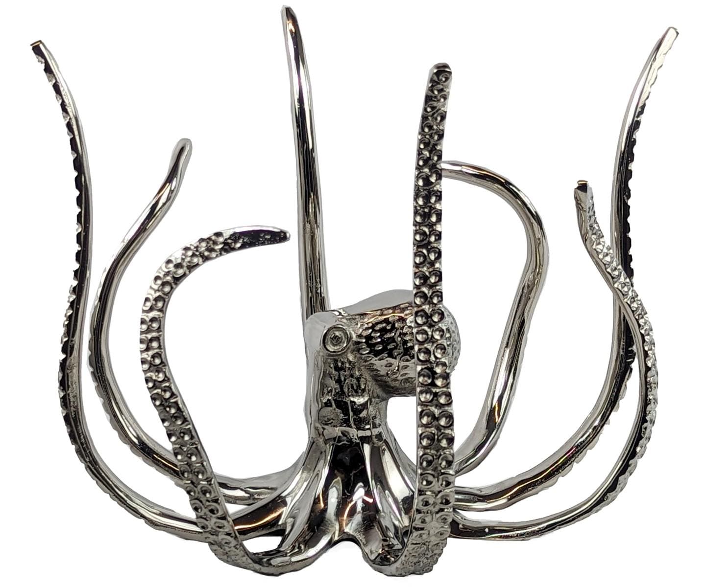 Octopus Ice Bowl – Aluminum Coastal Bottle Holder, Nautical Decor