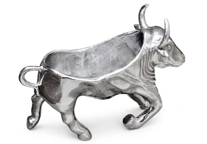 Bull Wine Holder | 2 Bottle Metal Wine Rack | Rustic Animal Décor | Bar & Table Centerpiece