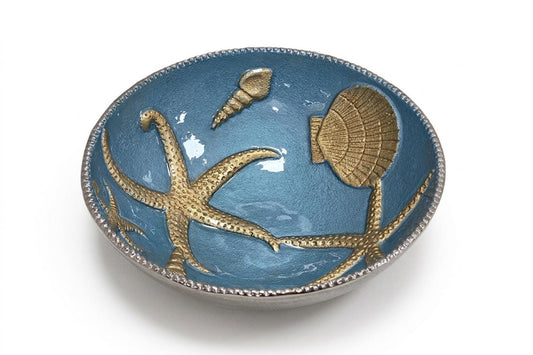Aqua Enamel Serving Bowl, Vintage Style Kitchen Bowl, Farmhouse Tableware, Salad Bowl, Fruit Bowl, Rustic Home Decor Gift