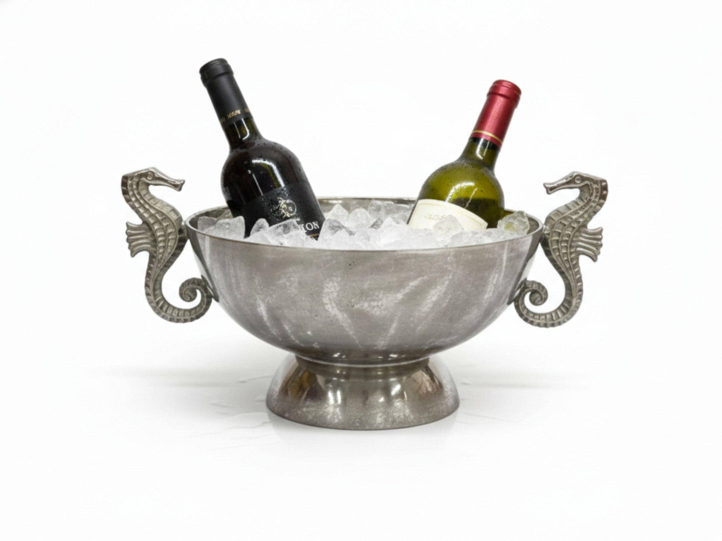 Rustic Aluminum Wine Bottle Holder – Handmade Bar Organizer