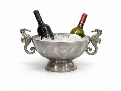Rustic Aluminum Wine Bottle Holder – Handmade Bar Organizer