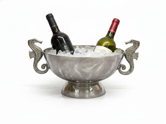 Rustic Aluminum Wine Bottle Holder – Handmade Bar Organizer