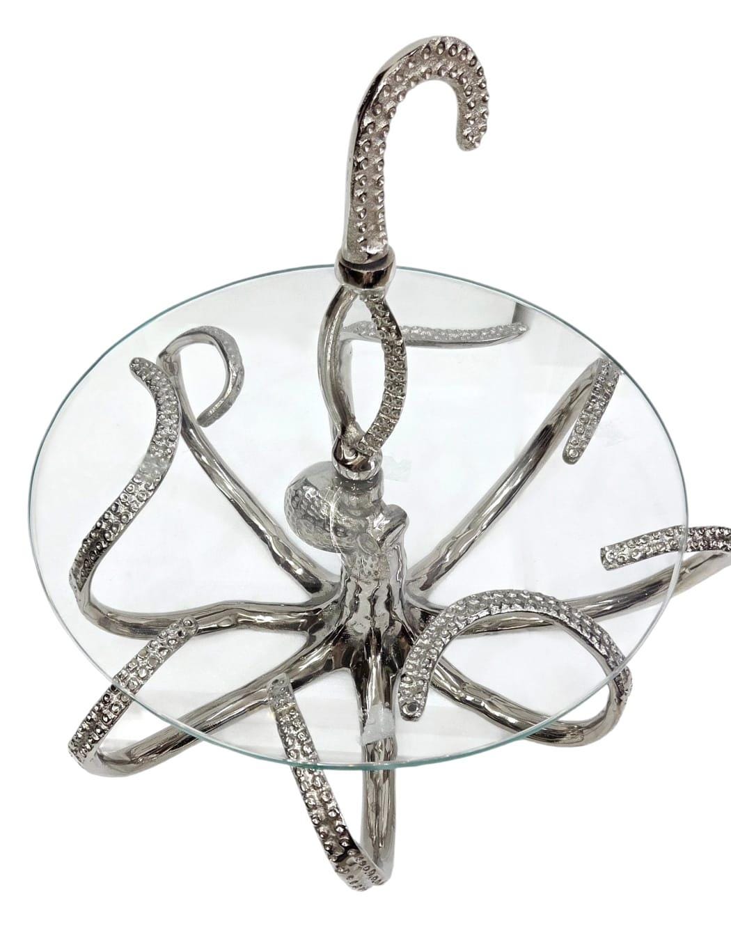 Octopus Pastry Stand, Coastal Dessert Display, Ocean Themed Cake Stand, Beach House Decor