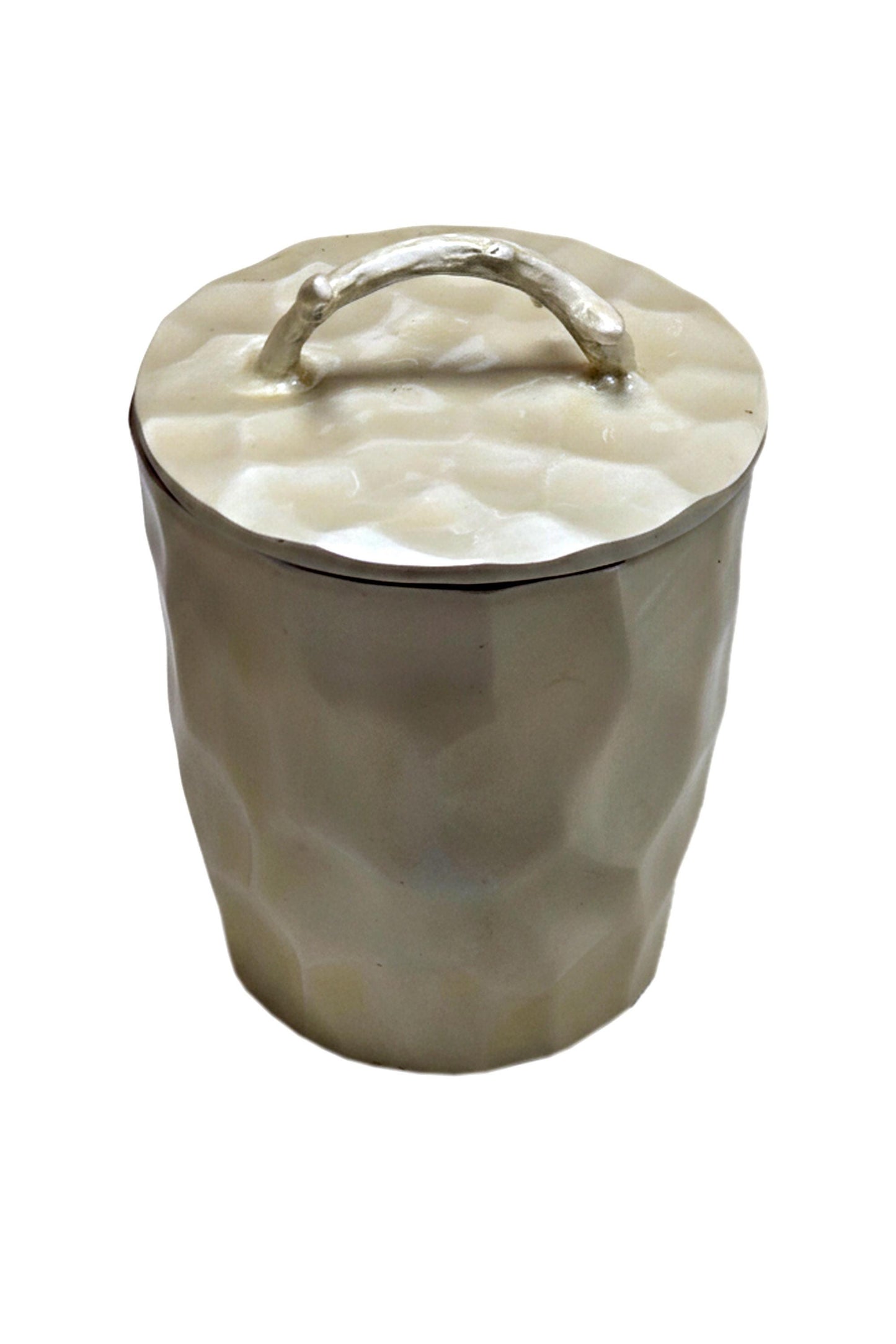 Antler Handle Ice Bucket | Mother of Pearl Enamel Barware