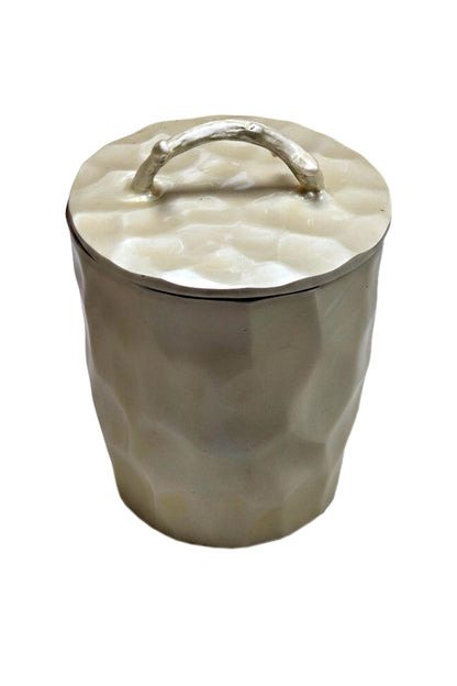 Antler Handle Ice Bucket | Mother of Pearl Enamel Barware