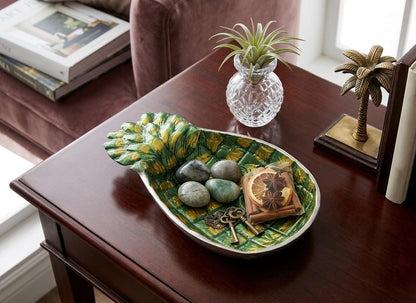 Pineapple Serving Bowl – Tropical Fruit Snack Dish, Elegant Table Centerpiece